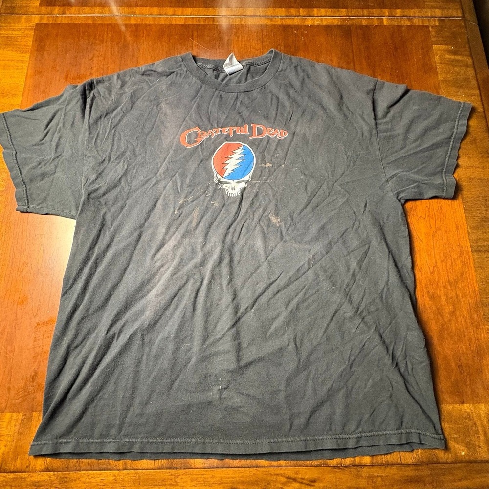 Vintage 2005 Grateful Dead Steal Your Face Tennessee River Tee 2XL 25x28